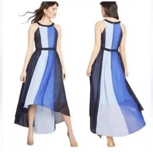 ModCloth Peachy Queen High-Low Blue Dress Mod Maxi Women’s Sz Small NEW‎